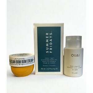 Luxury Body Care Bundle OUAI + Sol de Janeiro + Summer Fridays Glow Set NEW